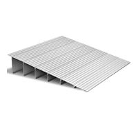 VEVOR Rampa de Umbral Altura de 15,5 cm, Rampa de Aleación de Aluminio para Bordillos Entrada, Capacidad de Carga de 362,8 kg, para Sillas de Ruedas, Scooters, Sillas Eléctricas, Escaleras de Casa