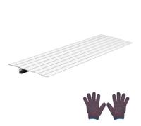 VEVOR Rampa de Umbral Elevación de 2,5 cm, Rampa de Aleación de Aluminio para Bordillos Entrada, Capacidad de Carga de 363 kg, para Sillas de Ruedas, Scooters, Sillas Eléctricas, Escaleras de Casa