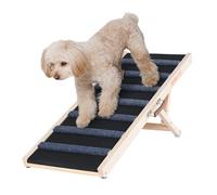 VEVOR Rampa para Perros Longitud de 1000 mm Rampa Plegable Antideslizante para Perros Pequeños/Grandes Altura Ajustable 6 Niveles 38-56 cm Adecuada para Cama, Sofá, Acceso al Coche, Interior, Exterior