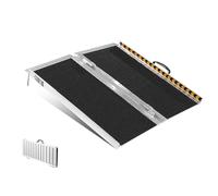 VEVOR Rampa para silla de ruedas, capacidad de 800 libras rampa de umbral plegable portátil de aluminio antideslizante de 24 pulgadas para scooter, discapacitados, escalones, hogar, escaleras, puertas