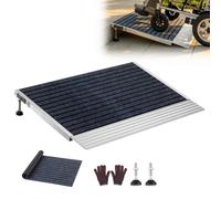 VEVOR Rampa para Silla de Ruedas de 610 x 910 mm, Rampa de Umbral de Aluminio Antideslizante, Capacidad de Carga 362,9 kg, Plataforma para Andadores, Entradas, Carros, Garajes, Puertas y Scooters