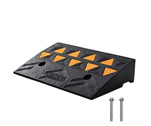 VEVOR Rampa Umbral Elevación de 10,8 cm 1 Pieza Rampas de Goma para Aceras Carga de 15 T Rampa de Acceso para Sillas de Ruedas con Estructura de Rejilla Estable para Paso de Coches Motos 50x30x10,8 cm