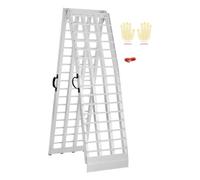 VEVOR Rampas de Aluminio 1 ud Rampas Resistentes Carga de 454 kg Rampa de Carga Estable Universal con Asas, Aptas para ATV, UTV, Motocicletas, Bicicletas Eléctricas, 3050 x 450 x 50 mm, Blanco