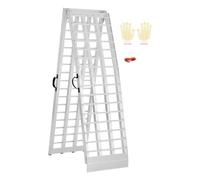 VEVOR Rampas de Aluminio 1 ud Rampas Resistentes Carga de 454 kg Rampa de Carga Estable Universal con Asas, Aptas para ATV, UTV, Motocicletas, Bicicletas Eléctricas, 3050 x 450 x 50 mm, Blanco