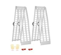 VEVOR Rampas de Aluminio 2 Piezas Rampas Resistentes, Carga de 907 kg, Rampa de Carga Estable Universal con Asas, Aptas para ATV, UTV, Motocicletas, Bicicletas Eléctricas, 3050 x 450 x 50 mm