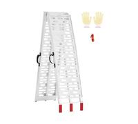 VEVOR Rampas de Aluminio Capacidad Carga 340 kg 1 Pieza Rampas Resistentes 3050 x 295 x 47 mm Rampa de Carga Estable Universal con Asas, Aptas para ATV, UTV, Motocicletas, Bicicletas Eléctricas