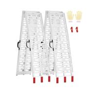 VEVOR Rampas de Aluminio Carga de 680 kg, 2 Piezas Rampas Resistentes, 2285 x 305 x 50 mm, Rampa de Carga Estable Universal con Asas, Aptas para ATV, UTV, Motocicletas, Bicicletas Eléctricas