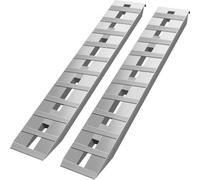 VEVOR Rampas de Carga de Aluminio, Carga 2722 kg, Rampa de Acceso con Extremo de Gancho de Cola de Castor, Riel de Carga para Motocicleta, Tractor, ATV, camión, cortacésped, 152x30,5 cm, 2 Piezas