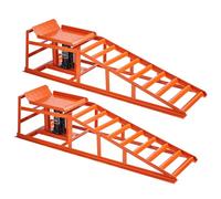 VEVOR Rampas Hidráulicas para Automóviles, 2 Piezas, Altura de Elevación 27-36 cm, para Automóviles para Mantenimiento de Garaje, Cambio de Aceite y Reparación de Camiones, Capacidad de Carga 1 T