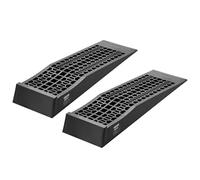VEVOR Rampas para Coche, Portátiles y Planas, para Mantenimiento de Garajes, Cambio de Aceite y Vehículos de Chasis Bajo, Capacidad de Carga 2268 kg, Ayuda para Subir, 697 x 200 x 76 mm, 2 uds