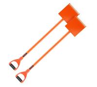 VEVOR Raspador de Techos, 2 uds, Mango en D, Acero de Alta Dureza n.° 45, Ancho 203 mm, Herramienta Ligera para Quitar Clavos, Color Naranja, Capacidad Máxima de Carga 40 kg, 1170 x 203 x 110 mm