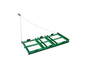 VEVOR Rastrillo de Arrastre 122 cm con Cadena de 183 mm Rastrillo para Nivelación de Caminos de Acceso para Vehículos Todo Terreno, UTV, Tractores, Cortacéspedes, Herramienta de Nivelación de Césped