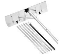VEVOR Rastrillo de Nieve para Techo 142 - 606 cm con Raspador de 660 mm, Herramienta de Eliminación de Nieve, Mango Antideslizante, Protectoras de Techo con Ruedas para Hojas Caídas, Escombros