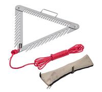 VEVOR Rastrillo para Malezas Acuáticas, Rastrillo 515 x 540 x 9 mm 3 Lados con Asa para Lagos, Cortador de Césped Portátil y Plegable con cuerda de 9 m para Limpiar Estanques, Lagos y Riachuelos