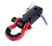 VEVOR Receptor de Enganche de Grillete para Receptor de 50 mm, Resistencia a la Rotura de 20 T, Grillete de Anillo en D Accesorio de Remolque para Camión, Jeep, Recuperación de Vehículo Todoterreno