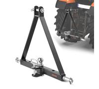 VEVOR Receptor de Enganche de 3 Puntos con Receptor de 47,625 mm, Accesorio de Enganche Rápido de 3 Puntos, Capacidad de 2721,55 kg, Compatible con Kubota, Mahindra, John Deere, Massey Ferguson