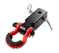 VEVOR Receptor de Enganche de Grillete para Receptor de 50 mm, Resistencia a la Rotura de 20 T, Grillete de Anillo en D Accesorio de Remolque para Camión, Jeep, Recuperación de Vehículo Todoterreno