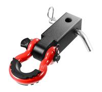 VEVOR Receptor de Enganche de Grillete para Receptor de 50 mm, Resistencia a la Rotura de 24 T, Grillete de Anillo en D Accesorio de Remolque para Camión, Jeep, Recuperación de Vehículo Todoterreno