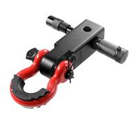 VEVOR Receptor de Enganche de Grillete para Receptor de 50 mm, Resistencia a la Rotura de 29,9 T, Grillete de Anillo en D de Acero al Carbono para Camión, Jeep, Recuperación de Vehículo Todoterreno