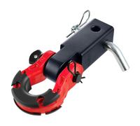 VEVOR Receptor de enganche de grillete, se adapta a receptores de 2 pulgadas, resistencia a la rotura de 65900 libras, grillete de anillo en D con pasador de bloqueo de enganche de remolque, accesorio