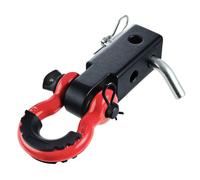 VEVOR Receptor de Enganche de Grillete para Receptor de 50 mm, Resistencia a la Rotura de 29,9 T, Grillete de Anillo en D de Aleación de Aluminio para Camión, Jeep, Recuperación de Vehículo Todoterren