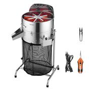 VEVOR Recortadora de Cogollos Eléctrica 415 mm Máquina Recortadora de Hojas Inclinable con Cuchilla de Acero Inoxidable y Bolsa Recolectora para Cultivo Hidropónico, para Brotes, Hierbas Aromáticas