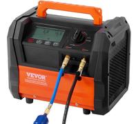 VEVOR Recuperador de refrigerante, máquina de recuperación de Aire Acondicionado portátil de 1 CV con Doble Cilindro y Motor sin escobillas de 3000 RPM, Herramienta de Reciclaje de refrigerante freón