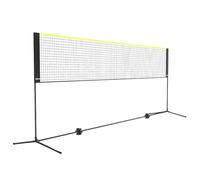 VEVOR Red de Bádminton, Red de Voleibol Ajustable en Altura, 420x155x103 cm, Juego de Red de Tenis Portátil con Postes, Soporte, Bolsa, Raquetas, Volantes de Nailon, Uso en Interior y Exterior