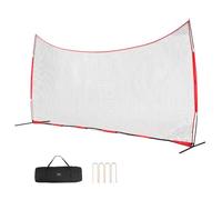 VEVOR Red de Barrera para Barricada, Red de Barrera deportiva de 6200x1400x3140mm Equipo de Práctica Portátil con Bolsa de Transporte, Red de Protección para Entrenamiento de Béisbol, Softball