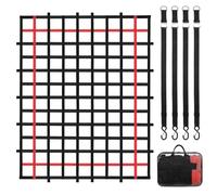 VEVOR Red de Carga de 2440 x 1830 mm Red de Carga Resistente de Carga de 272 kg, 4 Correas Ajustables con Hebillas y Ganchos en Forma de S, Red de Transporte para Camiones, Jeeps, SUV y Barcos