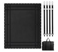 VEVOR Red de Carga de 3050 x 2670 mm Red de Carga Resistente de Carga de 318 kg, 4 Correas Ajustables con Mosquetones y Ganchos Recubiertos de Goma, Red de Transporte para Camiones, Jeeps, Barcos