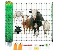 VEVOR Red de Cerca Eléctrica, 127 x 4998,7 cm, con Postes y Estacas para Ganado, Cerca Eléctrica Portátil para Cabras, Ovejas, Ciervos, Cerdos y Perros, para Patios, Jardines, Granjas y Ranchos
