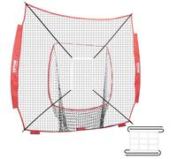 VEVOR Red de Entrenamiento de Béisbol de Softbol de 60" x 60" Red de Lanzamiento de Béisbol Portátil con Soporte para Golpear el Objetivo y Bolsa de Transporte para Lanzador y Receptor al Aire Libre