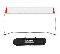 VEVOR Red de Entrenamiento de Voleibol Independiente para Uso Interior o Exterior, Sistema de Red portátil de Altura Ajustable con Bolsa de Transporte, para Golpear Ejercicios de Servicio