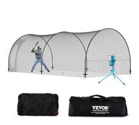 VEVOR Red de Jaula de bateo de béisbol, Unisex Adulto, Negro