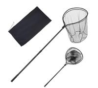 VEVOR Red de Pesca de Aluminio, Red de Aterrizaje de Peces con Malla de Nailon Recubierto de PVC 66 cm y Mango de PE, Ligera y Resistente, Sacadera Soporta hasta 9,98 kg, para Kayak, Barco, Orilla