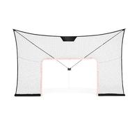 VEVOR Red de Portería de Hockey 366x220cm Red Protectora de Pelotas de Hockey Callejero Kit de Entrenamiento de Hockey Portátil Fácil Montaje Interior y Exterior, Negro (Marco de Portería No Incluido)