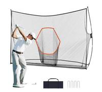 VEVOR Red de Práctica de Golf 329 x 95 x 217 cm Red de Golf Campo de Práctica Personal Interior Exterior Red de Ayuda de Golf Portátil para Hogar con Marco de Fibra de Vidrio y Bolsa de Transporte