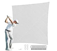 VEVOR Red de Práctica de Golf de 3 x 3 m Red de Bateo Interior para Golf Red de Pelotas de Nailon Barrera de Red Deportiva para Columpio de Entrenamiento de Conducción para Béisbol, Hockey, Fútbol