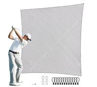 VEVOR Red de Práctica de Golf de 3 x 4,5 m Red de Bateo Interior para Golf Red de Pelotas de Nailon Barrera de Red Deportiva para Columpio de Entrenamiento de Conducción para Béisbol, Hockey, Fútbol