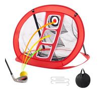 VEVOR Red de Práctica de Golf, Red de Práctica de Golf Emergente Portátil para Interiores y Exteriores, Red de Ayuda para Golpear Golf con Objetivo y Bolsa de Transporte para Columpio de Entrenamiento