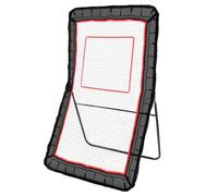 VEVOR Red de Rebote 122x213 cm Rebotador de Fútbol Lacrosse Voleibol Tres Configuraciones de Ángulo Objetivo de Béisbol Softbol Marco de Acero para Entrenamiento en Solitario en Interiores Exteriores
