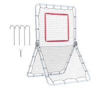 VEVOR Red de Rebote de Béisbol y Softbol 1066,8x1828,8 mm Red de Lanzamiento de Béisbol Entrenador de Rebote de Lanzador Línea de PE de 45 Hilos 5 Ángulos Ajustables para Práctica de Campo