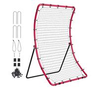 VEVOR Red de Rebote de Béisbol y Softbol 914x1372 mm Red de Lanzamiento de Béisbol de 3 vías Entrenador de Rebote de Lanzador de Béisbol Línea de PE de 30 Hilos para Práctica de Campo y Lanzamiento