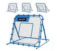 VEVOR Red de Rebote de fútbol, Quick-Switch Ángulo de Fútbol Objetivo Rebounder para el Control, pasando práctica, Marco de Hierro de Servicio Pesado y Red PE, Equipo de Entrenamiento de Bola de
