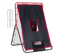 VEVOR Red de Rebote para Béisbol y Softbol 914 x 1372 mm Red de Lanzamiento 2 en 1 Entrenador de Rebote de Lanzador de Béisbol Red de Rebote para Práctica de Campo y Lanzamiento