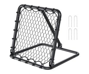 VEVOR Red de Rebote para Fútbol Portátil, Red de Portería con Ángulos Ajustables, Ayudas y Equipos a Niños, Adolescentes y Todas las Edades, Fácil Instalación y Almacenamiento Perfecto, 50,8 x 50,8 mm