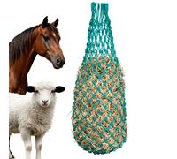 VEVOR Redes de Heno Colgantes de Alimentación Lenta, 4 uds, 0,9 m de Longitud Extendida, Agujeros de 38 x 38 mm, PE, con 4 Ganchos de Mosquetón, para Caballos, Ovejas, Vacas, Alpacas y Ganado