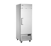 VEVOR Refrigerador Comercial de 570 L, Refrigerador Vertical de Una Sola Puerta, Refrigerador de Acero Inoxidable con Descongelación Automática con 3 Estantes, -2~+8 °C, 4 Ruedas, 730 x 850 x 2110 mm