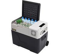 VEVOR Refrigerador de coche 30L compresor portátil pequeño refrigerador de coche refrigerador congelador vehículo coche camión RV barco mini refrigerador eléctrico, viajes pesca al aire libre